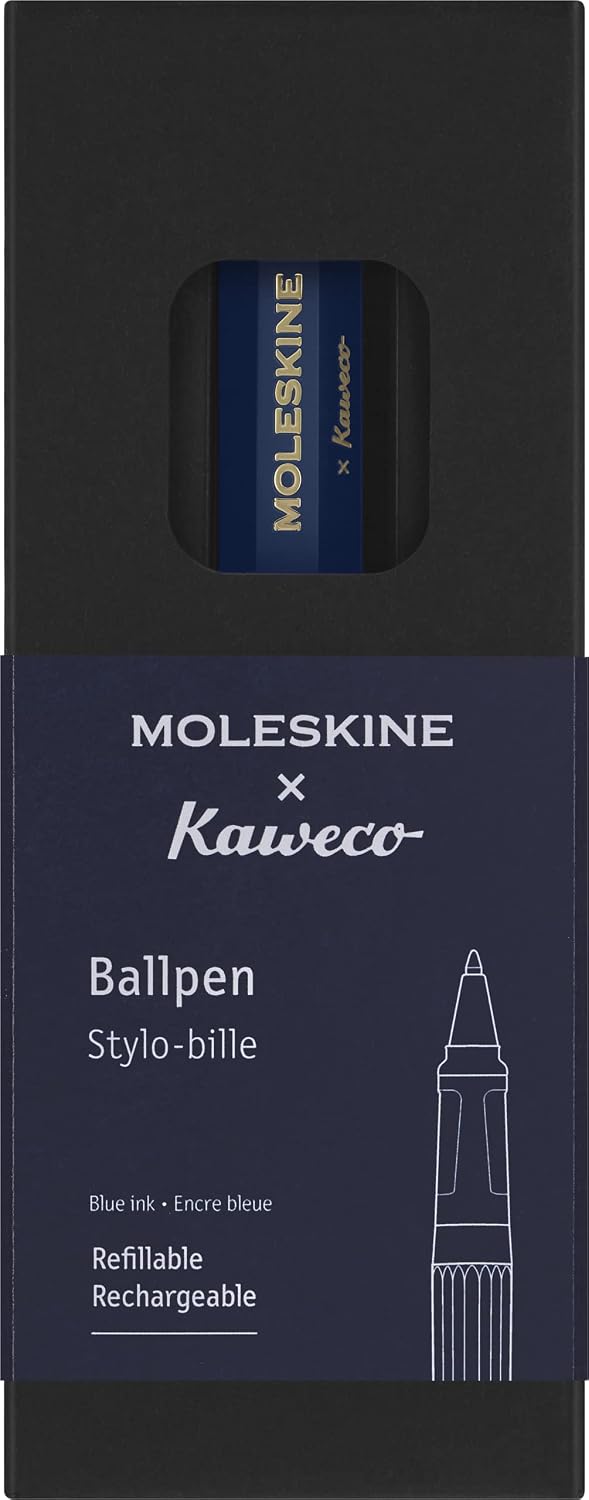 Moleskine x Kaweco, Ballpen, 1.0mm Point, Blue with Blue Ink