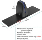 MOUNTAIN_ARK 4 Pack Black Office Desk Partition Clamp, T Shaped Sneeze Guard - Image 3