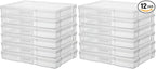 novelinks 12 Pack 5"x7" Clear Photo Storage Boxes – Plastic Picture Organizer by novelinks