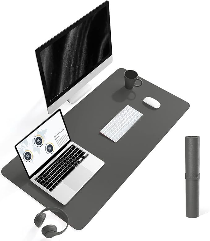 YSAGi Non-Slip Leather Desk Pad L Size, Waterproof Laptop Computer Desk by YSAGi