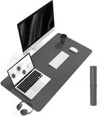 YSAGi Non-Slip Leather Desk Pad L Size, Waterproof Laptop Computer Desk by YSAGi