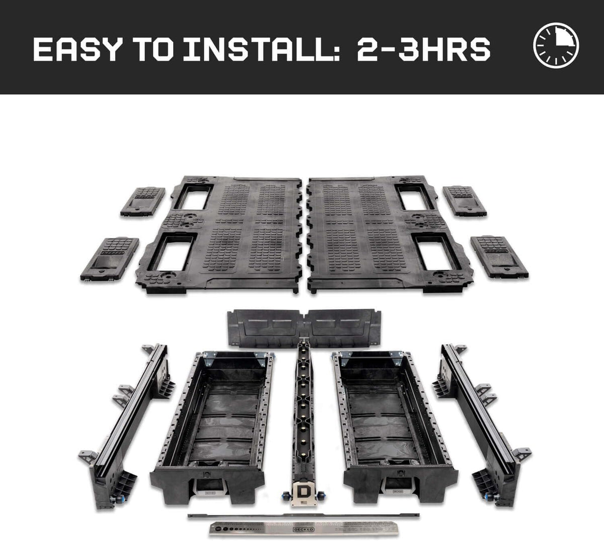 DECKED Truck Bed Storage System Includes System Accessories | Compatible with...