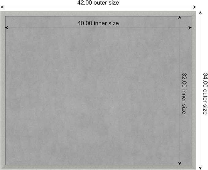 Amanti Art Silver Framed Magnetic Board 34x42 X-Large Vision Board - Image 4