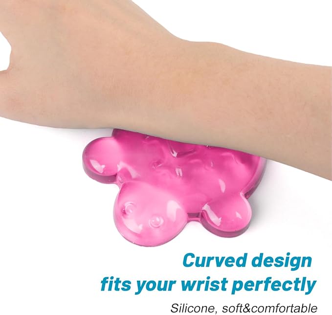 Lucocia Silicone Gel Mouse Wrist Rest, Cute Turtle Shape Ergonomic Elbow Mouse - Image 4