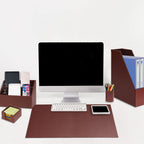 6 piece office supplies/desk organizer set with desktop, main product view