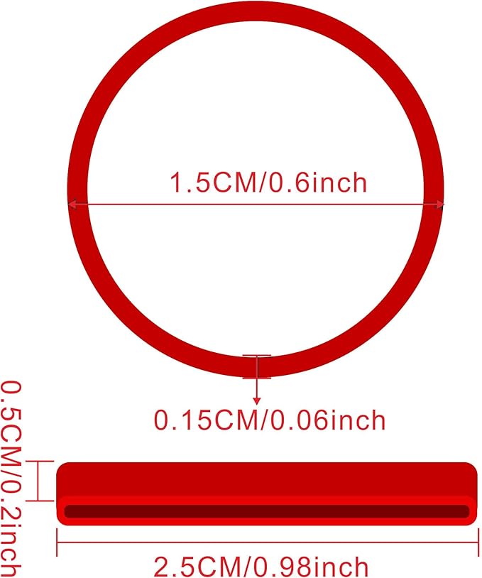 500pcs Red Color Mini Rubber Bands Elastic Bands Rubber Band - Image 2