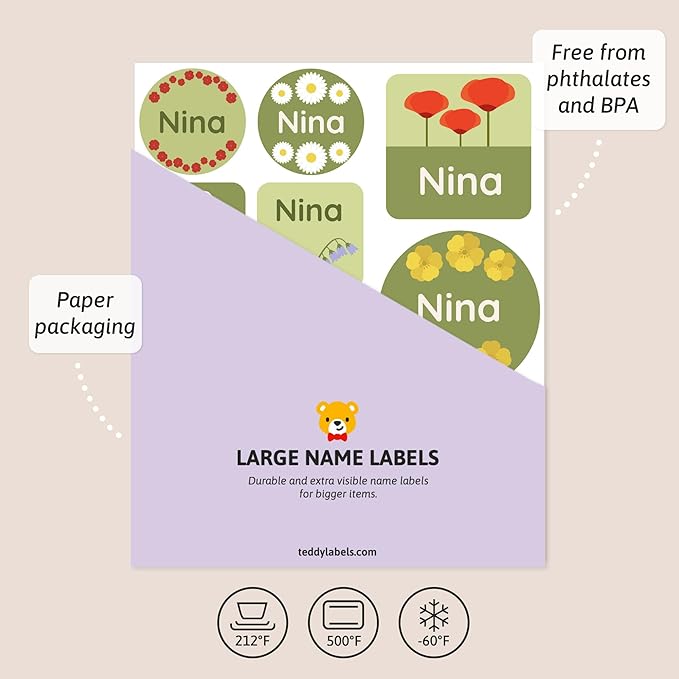 Large Name Labels for Kids - Image 3