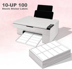 BESTEASY 10-UP Address Labels, /Address Mailing Labels 8000 Sheets Shipping - Image 2