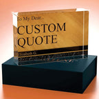 Personalized Gifts, Custom Quote Block Letter Board, Crystal-Clear Acrylic - Image 4