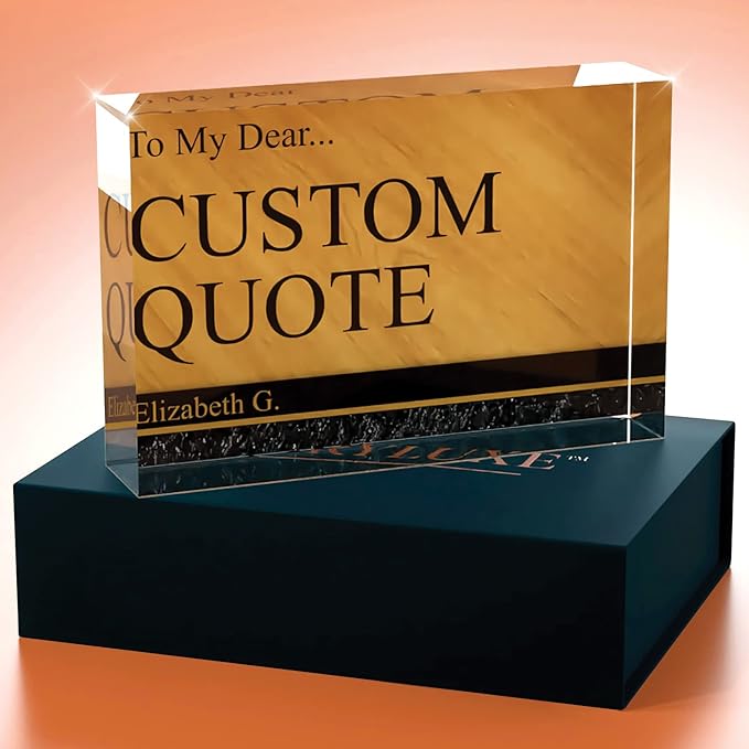 Personalized Gifts, Custom Quote Block Letter Board, Crystal-Clear Acrylic - Image 4
