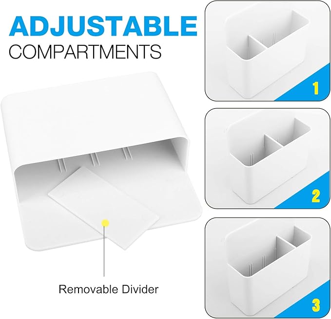 MoKo Pack of 2 Magnetic Dry Erase Marker Holder, Pen Pencil Holder Storage - Image 3