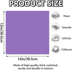 15 Sheets Purple Cardstock 12"x12", 250gsm/90lb Heavyweight Cover Cardstock - Image 2