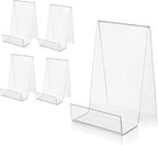 ZOEY Acrylic Book Stand with Ledge Clear Display Easels Plate by ZOEY