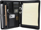 Geslun Vegan Leather Portfolio, Legal Size 8.5 x 14 Pad Holder, Business - Image 2