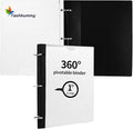 Tashkummy 360 Degree Pivotable Binder, Upgraded 3 Ring Binder 1 inch, Flexible by 360%C2%B0PivotableBinderNotebook