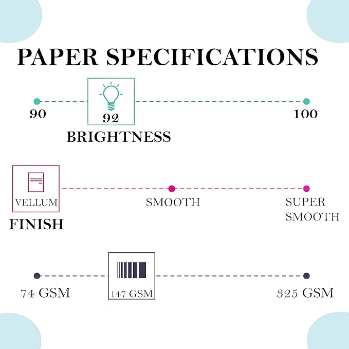 Print It - Vellum Bristol Colored Cardstock Cover Paper, 67 Lb, 8.5" X 11” - Image 3