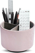 Hennaja Round Leather Art Supply Organizer, Remote Control Holder, 360 Degree by Hennaja