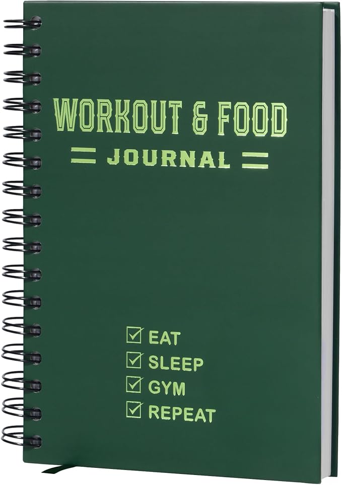 Nextnoid Hardcover Fitness & Food Journal by Nextnoid