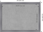 Amanti Art Grey Framed Magnetic Board 22x30 Medium Vision Board - Image 4