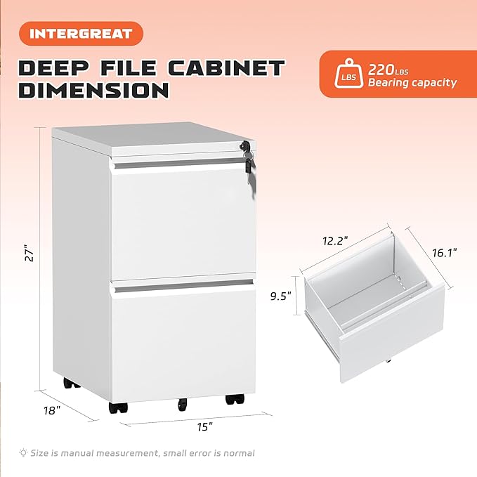 INTERGREAT Mobile File Cabinet - Image 3