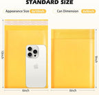 Ctarsthome 105Pack Yellow 6x10inch Kraft Bubble Mailers Small Business Mailing - Image 2