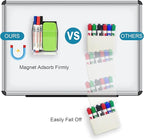 VACONICO Magnetic Pen Holder, Acrylic Dry Erase Marker Holder, Large Capacity - Image 3