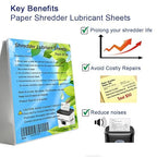 24PACK Paper Shredder Lubricant Sheets Shredder Oil Sheet - Image 6