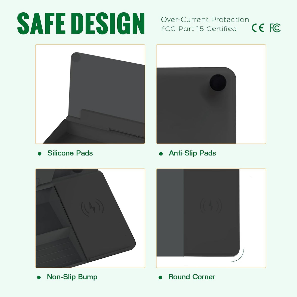 selead desktop glass whiteboard with wireless charger and, package contents