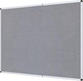 VIZ-PRO Large Fabric Bulletin Board/Foldable Notice Board Felt Gray, 72 X 48 by VIZ-PRO