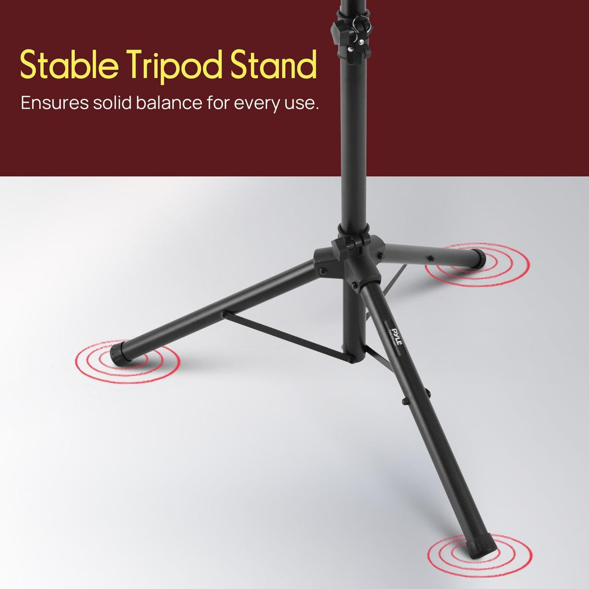 PYLE Laptop & Projector Stand, Tripod Stand With Adjustable Height 28&quo...