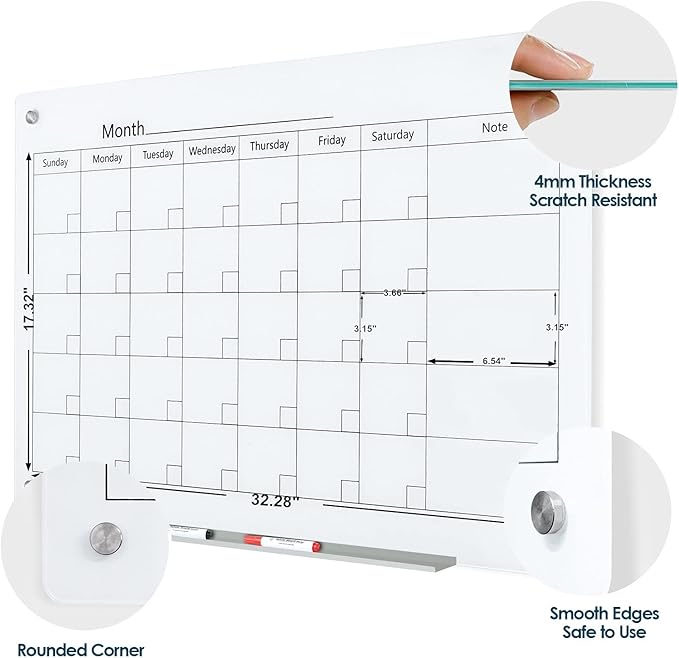 J&J worldwide Magnetic Whiteboard Calendar, - Image 2