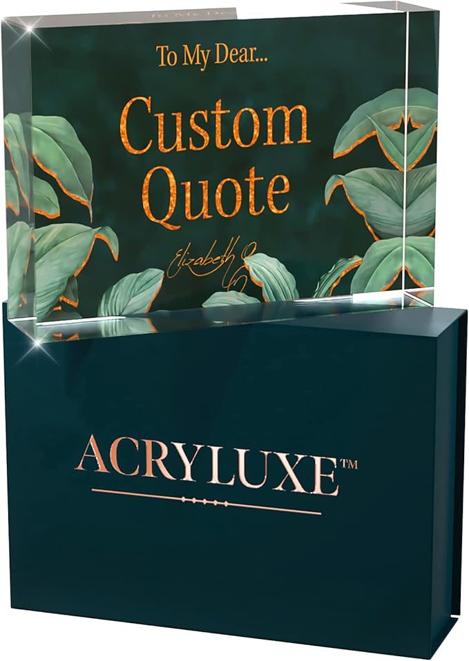 Personalized Gifts, Custom Quote Block Letter Board, Crystal-Clear Acrylic - Image 9