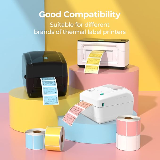 MUNBYN 2.25"x1.25" Thermal Sticker Labels, 1000 Sheets/Roll - Image 7