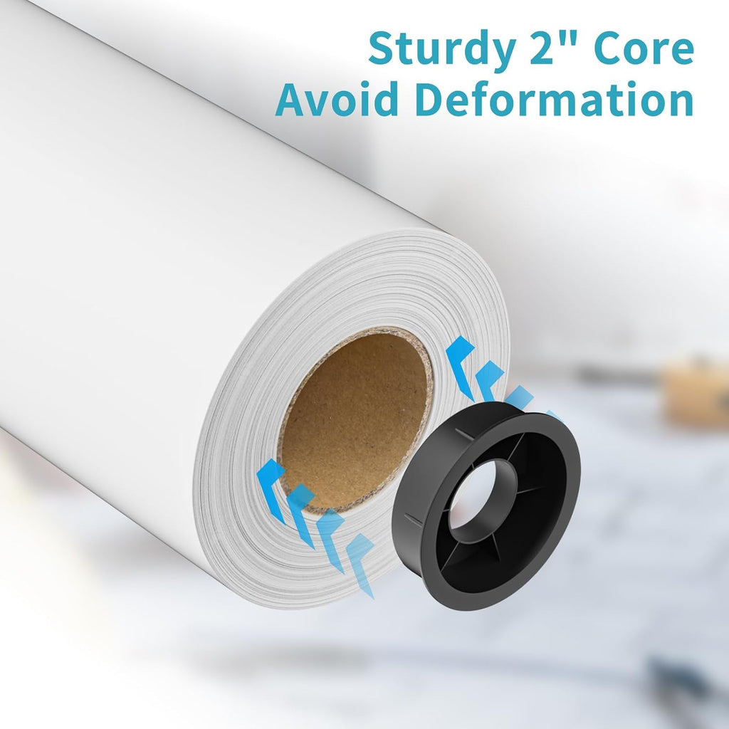 Wide Format Paper 36" x 150',2 Rolls Plotter Paper for CAD Printing on Wide Format Ink Jet Printers，20lb 2"Core CAD Bond Rolls