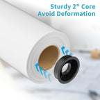 Wide Format Paper 36" x 150',2 Rolls Plotter Paper for CAD Printing on Wide Format Ink Jet Printers，20lb 2"Core CAD Bond Rolls