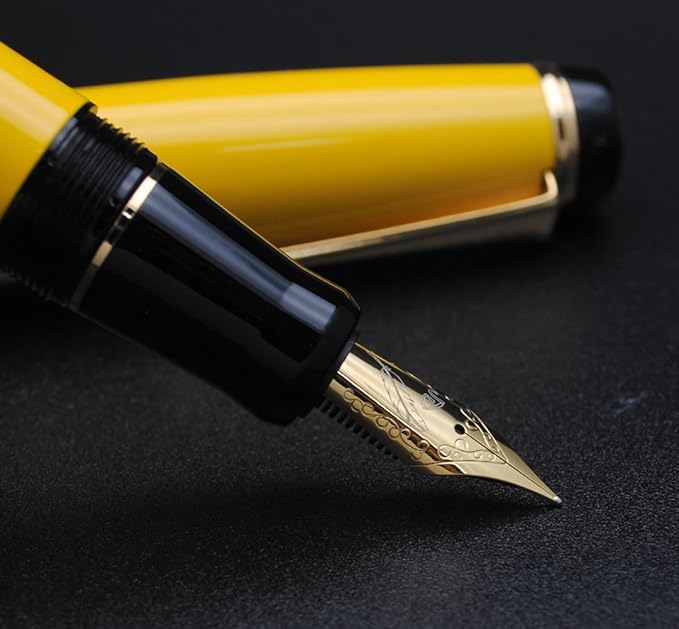 xixixiaozhu Metal Big Fountain Pen Set Medium Nib 0.7mm, Includes Ink Refill - Image 8