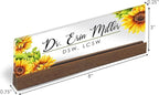 Artblox Personalized Office Desk Name Plate and Business Card Holder | Clear - Image 3