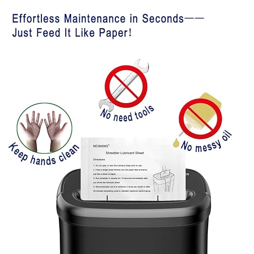 24PACK Paper Shredder Lubricant Sheets Shredder Oil Sheet - Image 4