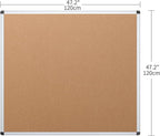 VIZ-PRO Cork Bulletin Board, 48 X 48 Inches, Wall-Mounted Corkboard - Image 2