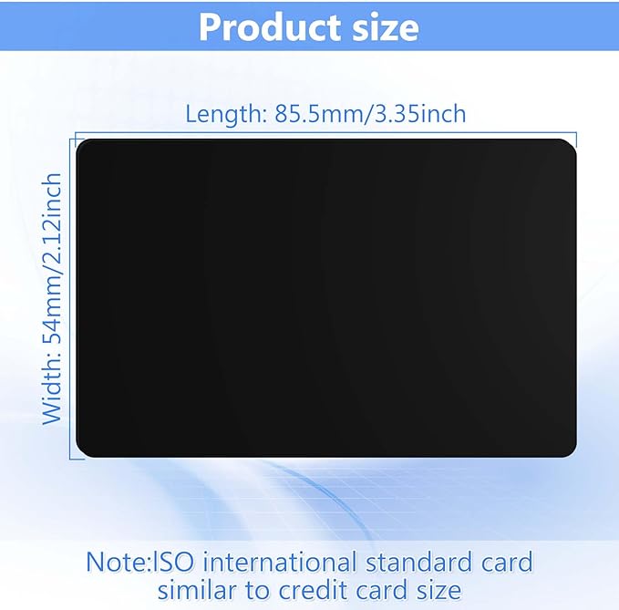 25 Pack - Premium Blank PVC Cards - Image 2