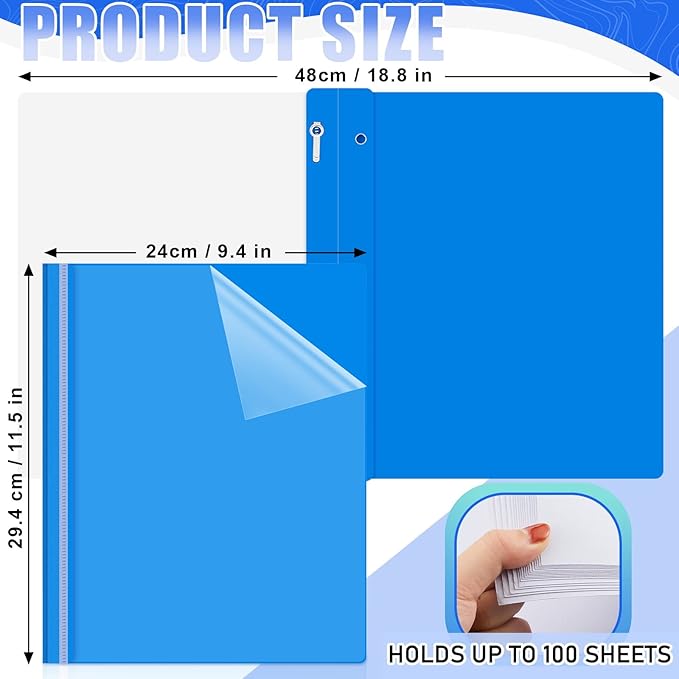 Teling 48 Pcs Clear Front Report Covers - Image 2