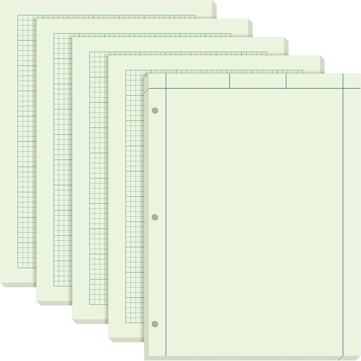Seajan 5 Pcs Engineering Paper Notebook Engineering Computation Pad 8.5 x 11