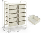 GLACER 10 Drawer Rolling Cart, Storage Cart - Image 3