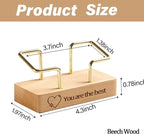 HJX Custom Business Card Holder Desk-Personalized Engraved Wooden Business Card - Image 2