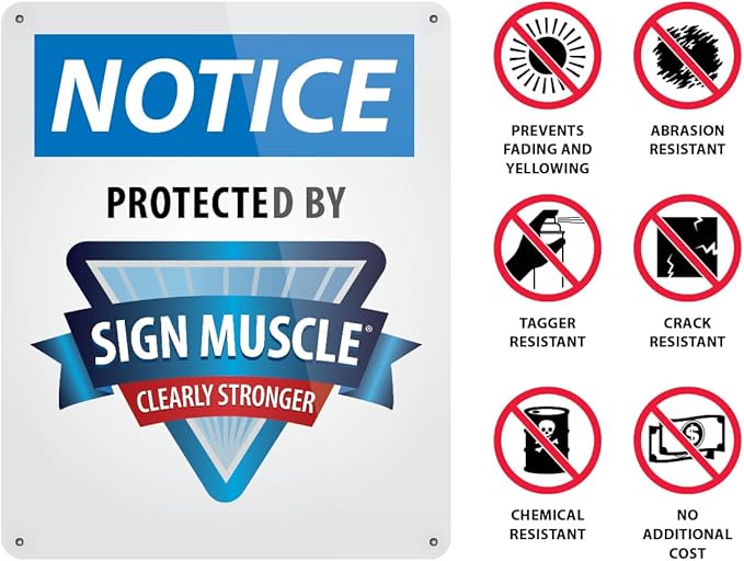 Custom OSHA Style Caution Sign 18" x 24" Plastic Sign, Customizable "Your Text - Image 5