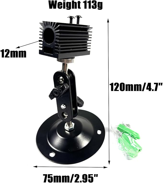 Laser Positioning Bracket 12mm, 360-Degree Adjustable - Image 2