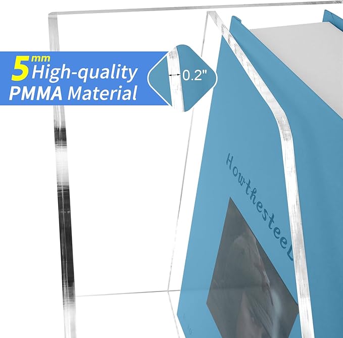 WYFHLPMMA Acrylic Paper Tray Stackable Letter Organizers, Desk A4 File Holder - Image 4