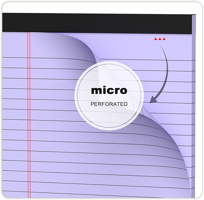 AILZFEI 6pcs Small Legal Pad 5x8 College Ruled Purple Legal Pads Notepads 6 - Image 5