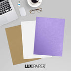 LUXPaper 8.5" x 11" Cardstock | Letter Size | Amethyst Metallic | 105lb. Cover - Image 9