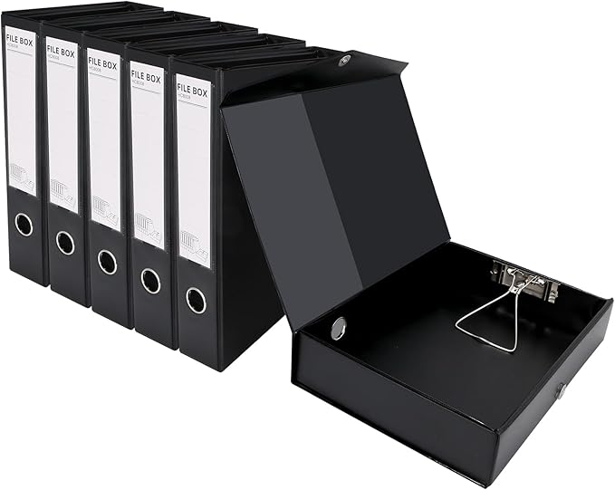 HUA JIE A4 Storage File Boxes Plastic Archives Cases by HUA+JIE